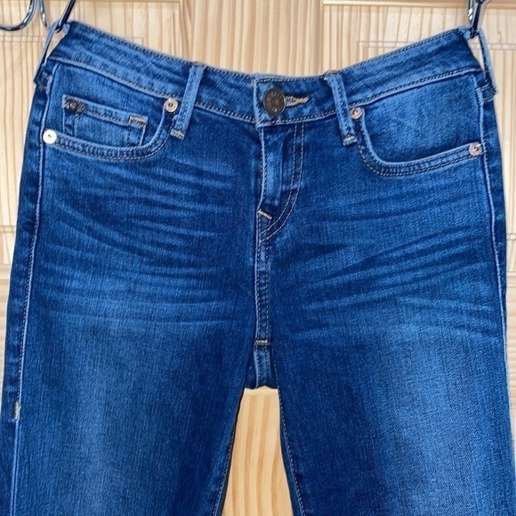 𝅺TRUE Religion Blue Sara Cigarette Jeans Size 26 - Picture 3 of 14